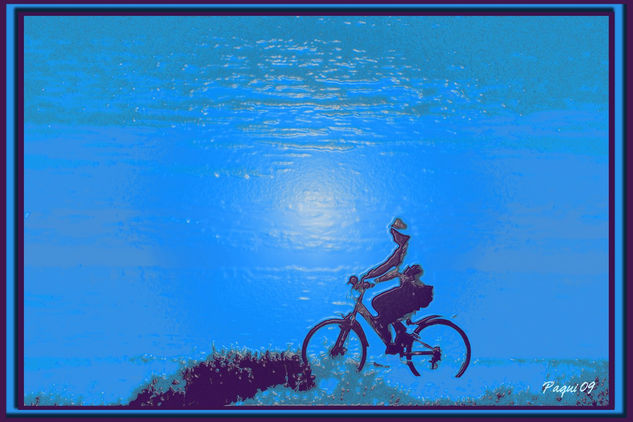 El ciclista junto al mar 