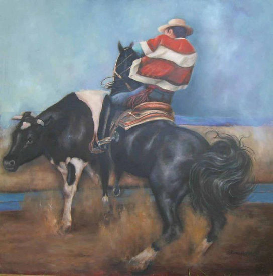 Rodeo Oil Canvas