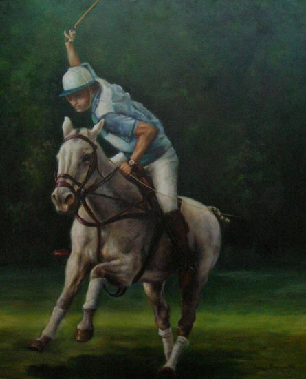 polo Oil Canvas