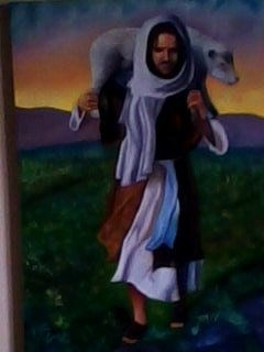 El buen pastor Oil Canvas Figure Painting