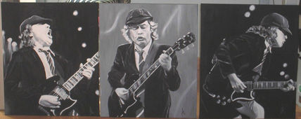 Retrato de Angus Young