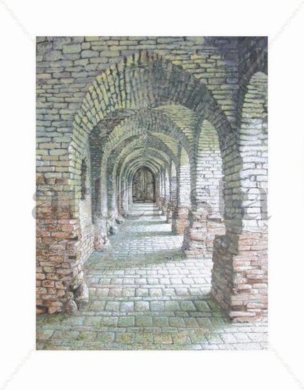 Arco de piedra Acrylic Canvas Others