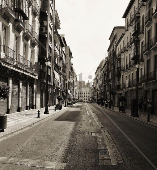 "Calles de Granada" Arquitectura e interiorismo Blanco y Negro (Digital)