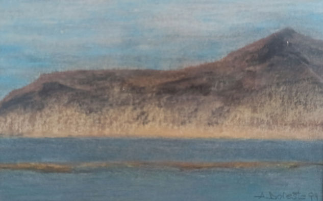 Horizonte de El Confital Pastel Papel Paisaje