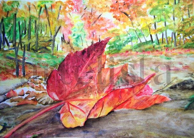 Colores de otoño Watercolour Paper Landscaping