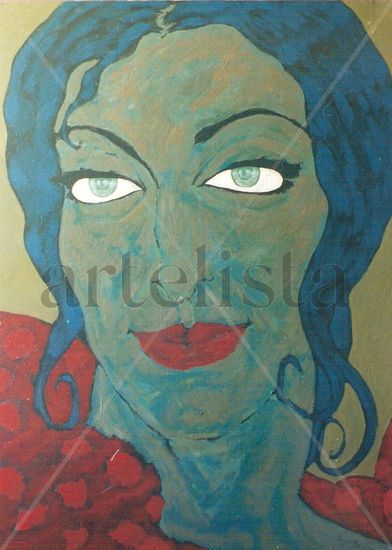 Colombiana Acrylic Canvas Portrait