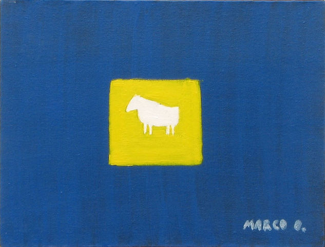 Oveja Blanca Acrylic Canvas Animals