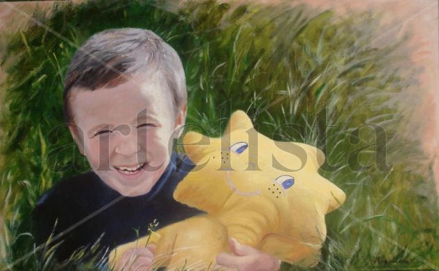 La felicidad Oil Canvas Portrait