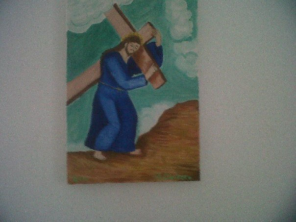 El Nazareno Oil Canvas Figure Painting