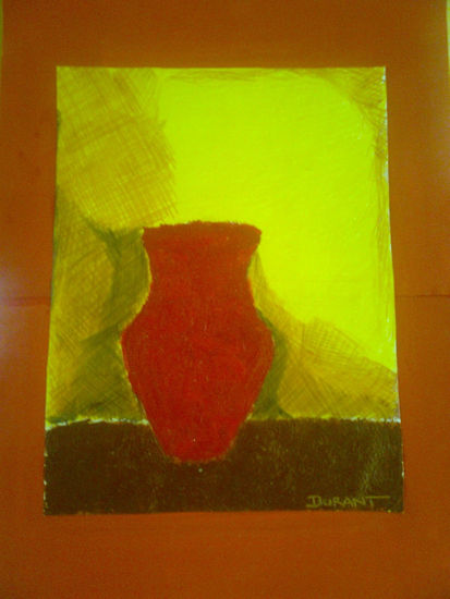 estudio de jarron Oil Card Figure Painting