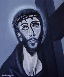 Cristo con la cruz...