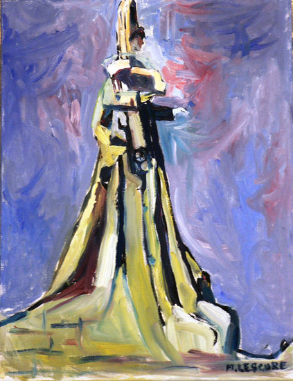 La Virgen de La Roca Oil Canvas Landscaping