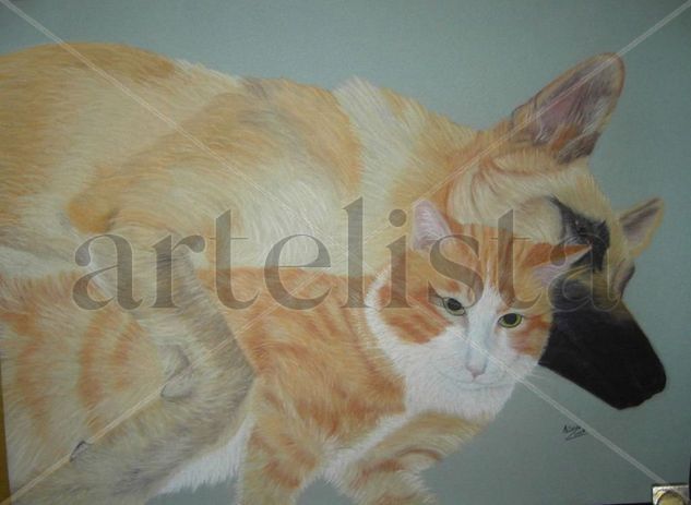 Gato y Perro Pastel Paper Animals