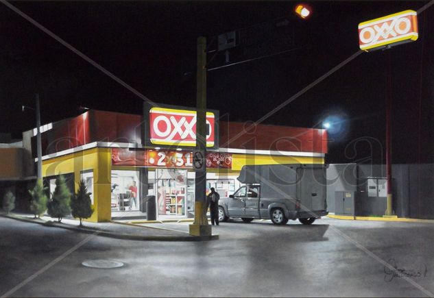 OXXO Óleo Lienzo Figura