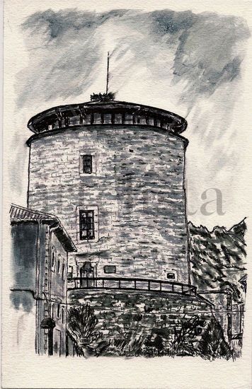 Torreón de Puebla de Lillo (León) Ink