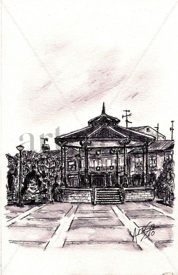 Templete Plaza de la Fuente (Santa María del Páramo-León) Ink