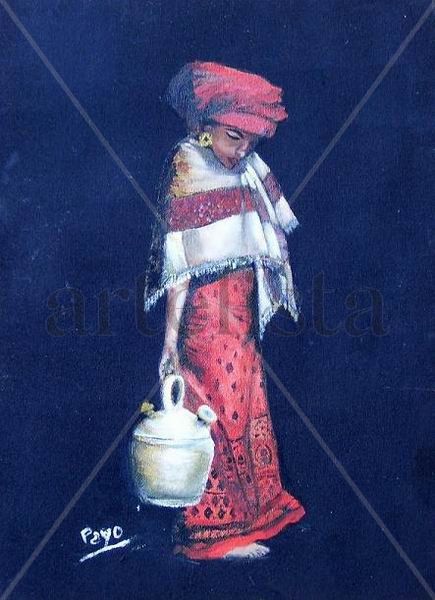 Niña con botijo