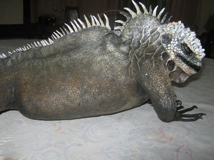 Escultura iguana...