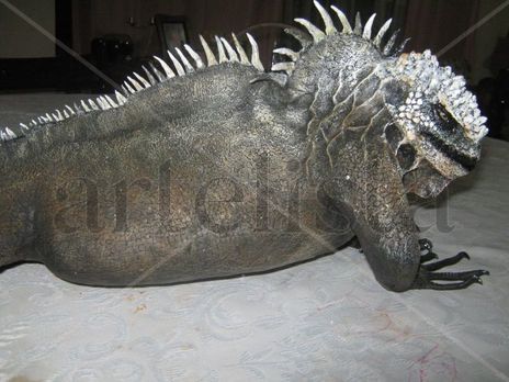 Escultura iguana...