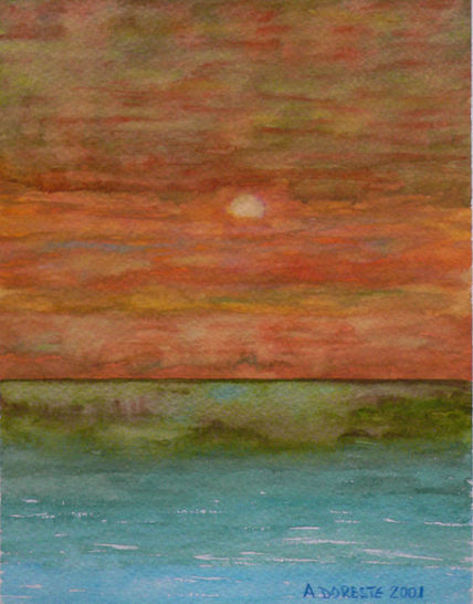 Atardecer marino