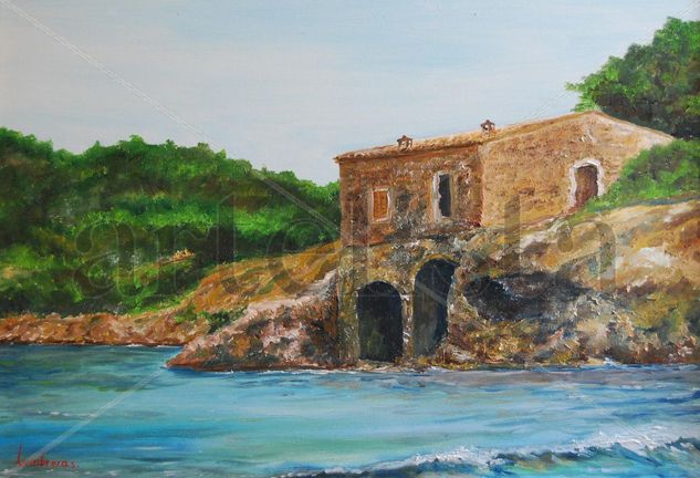 Cala mondragó Oil Canvas Landscaping