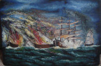 Barcos en llamas