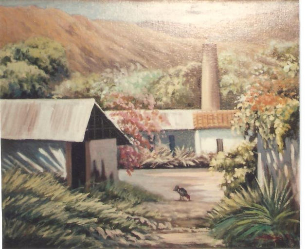 VIEJO TRAPICHE Oil Canvas Landscaping