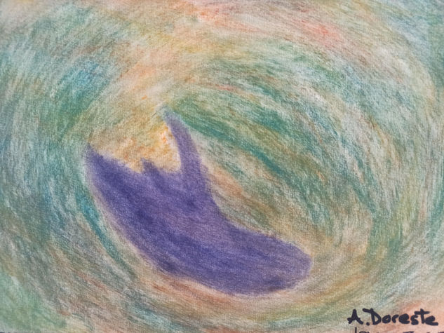 En medio de un torbellino Pastel Papel Marina