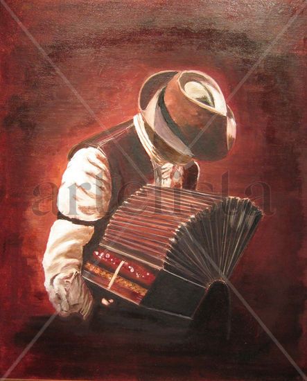 EL BANDONEONISTA Oil Others Figure Painting