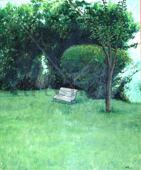 Jardin Oil Canvas Landscaping