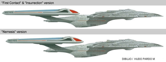 DIBUJO ILUSTRACION DE NAVE ESPACIAL DE ENTERPRICE