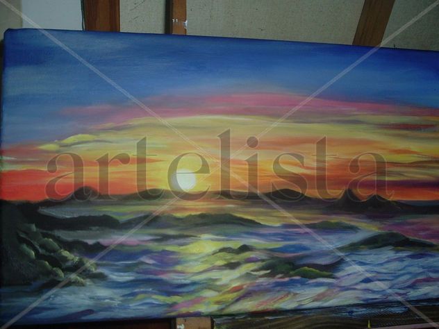Paisajes Patagónicos- Atardecer en el lago