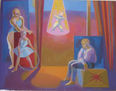 Susana Rojas. 2004 Malabarista. oleo 88 x 68 cm.