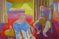 Susana Rojas. 2006 Tanguito del amanecer. Óleo. 120 x 80 cm