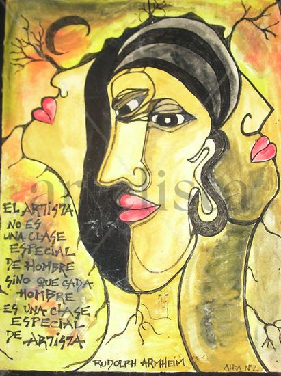 Numero 2 :" Los enamorados" Watercolour Paper Others