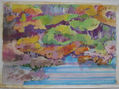 Susana Rojas. paisaje II. tecnica mixta.