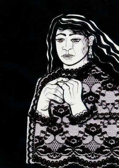 MOTHER OF JUÁREZ, 2003 Ink