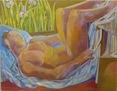 Susana Rojas. 1999 -04. Descanso 3. Óleo. 70 x 90 cm