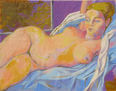 Susana Rojas. 2005 Kimono de seda 1 (boceto). Óleo. 60 x 46 cm