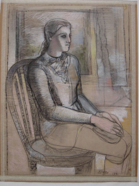 Susana Rojas. 1991 La Chilena. dibujo al pastel 60x80cm