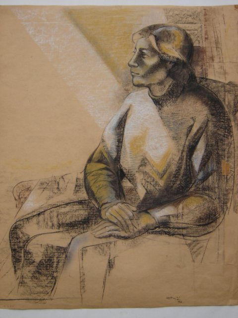 Susana Rojas. 1996 Susana Jerez. dibujo al carbon y pastel 70x85cm