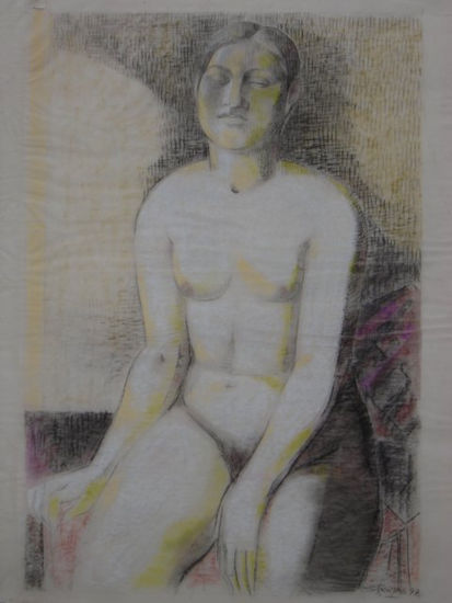 Susana Rojas. 1997 Desnudo. pastel. 44x65cm 