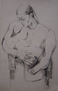 Susana Rojas. 2000 Madre con niño, apunte. carbonilla. 56x88cm