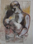 Susana Rojas. 2000 Madre con niño. pastel