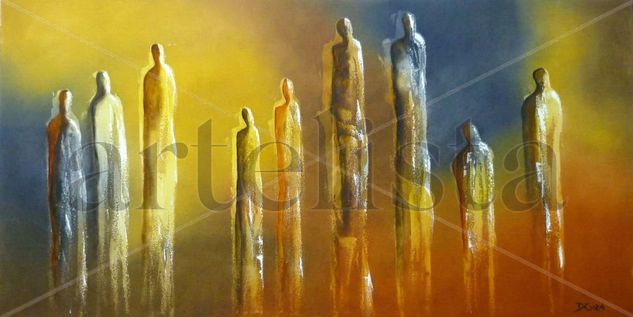 Figuras 3 Oil Canvas Figure Painting