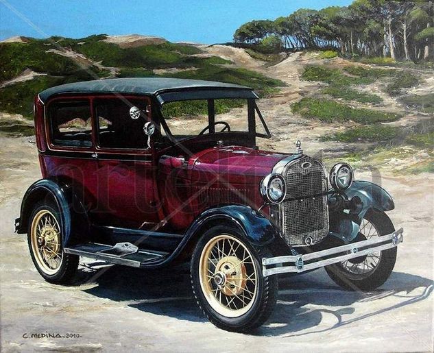 "Ford A-1928-" Acrylic Canvas Others