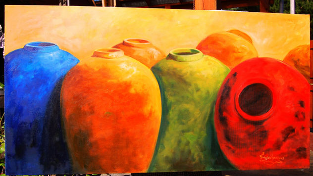 tinajas de colores