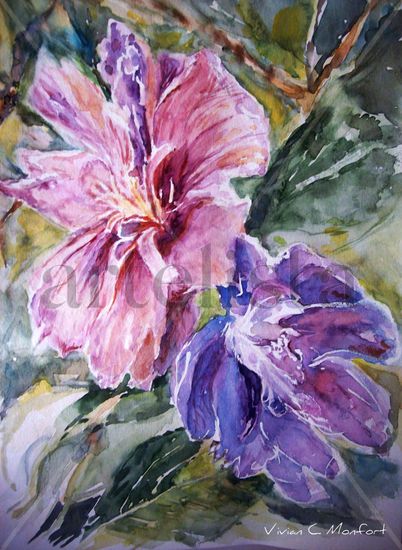 Flores Watercolour Paper Floral Painting