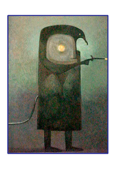 EXTINTOR DE ENERGIA Oil Canvas Figure Painting