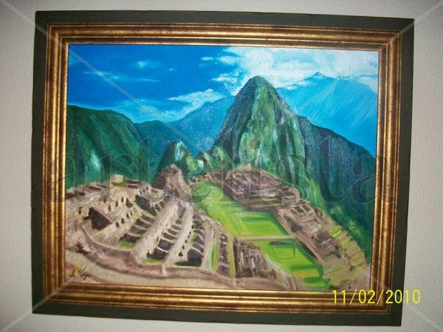 machu pichu Óleo Lienzo Paisaje